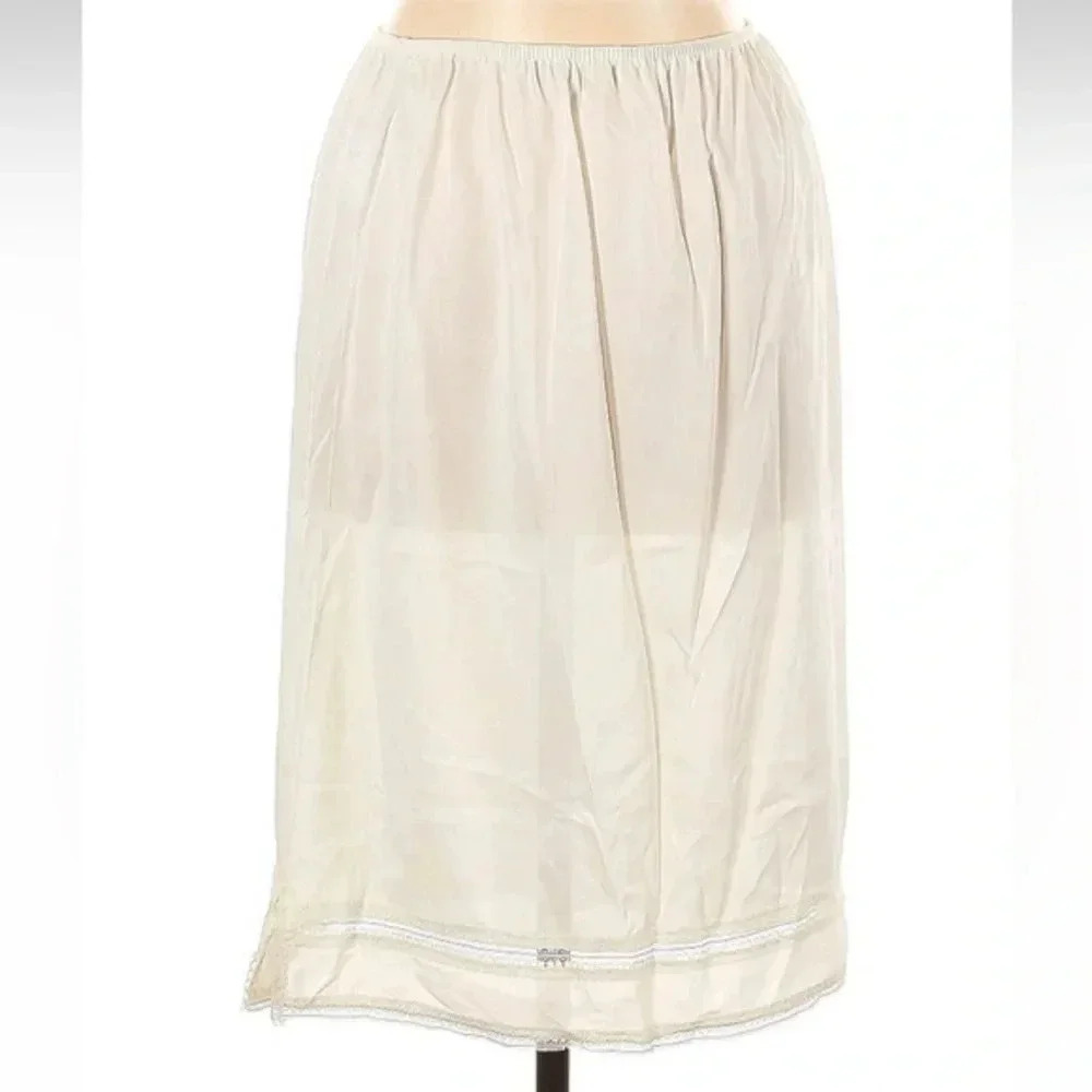 Vintage Montgomery Ward Ivory Intimates Slip Undergarment Circa 1970 Size Large